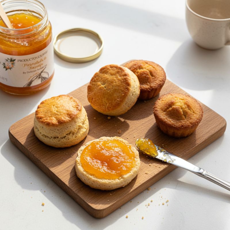 biscochos con mermelada de naranja delicias solidarias