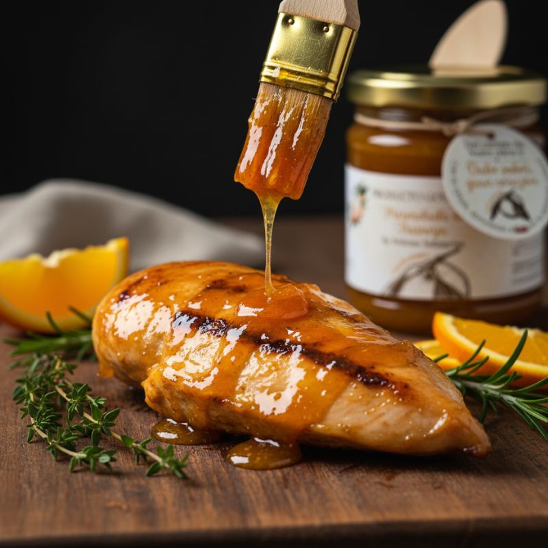 pollo con mermelada de naranja delicias solidarias