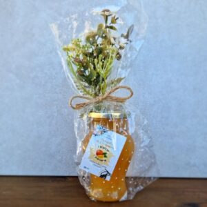 vinagreta de naranja con flores